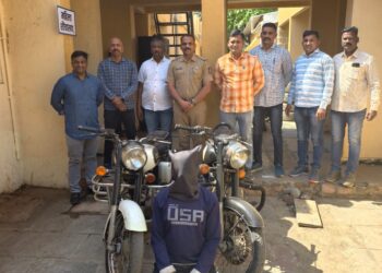 शहरातील दोघं बुलेटचोरांना अटक, मुद्देमाल जप्त