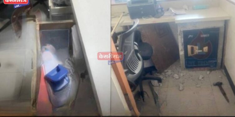 वाहनांच्या शोरूममध्ये चोरटयांनी तोडफोड करून केले लाखो रुपयांचे नुकसान