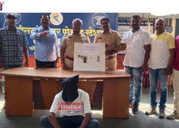 बनावट गावठी पिस्टलसह जिवंत काडतूस बाळगणाऱ्यावर कारवाई