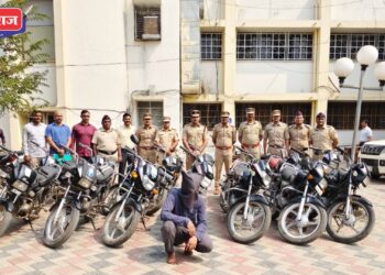 धडक कामगिरी : सराईत गुन्हेगाराला अटक ; १५ दुचाकी हस्तगत