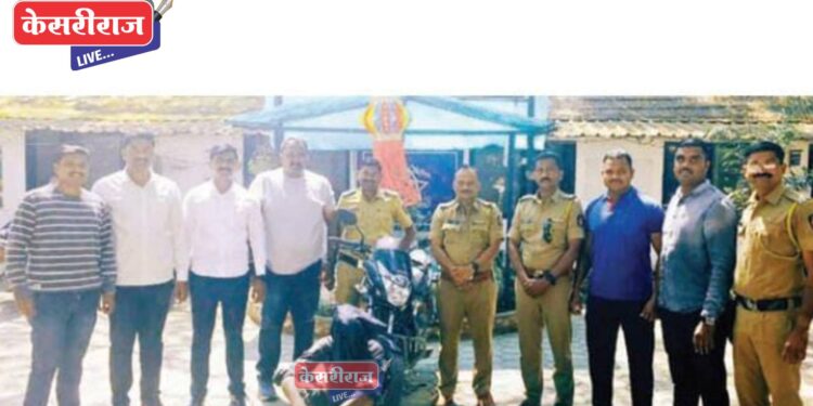 दुचाकी चोरट्याला मुद्देमालासह अटक