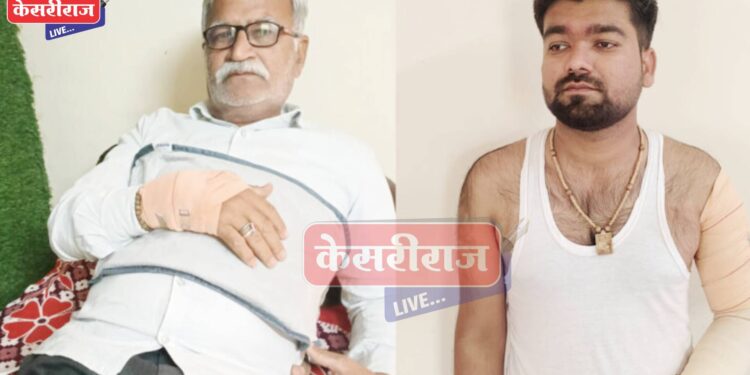 गल्लीतून ट्रॅक्टर नेण्याच्या कारणावरून हाणामारी, तिघांना बेदम मारहाण