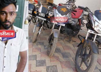 जळगाव शहरातून दुचाकी चोरणाऱ्या तरुणाला अटक, ४ वाहने जप्त