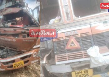 ट्रक-आयशर वाहनांचा समोरासमोर भीषण अपघात : चालक जागीच ठार