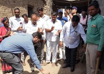 पंतप्रधान आवास योजनेअंतर्गत जिल्ह्यातील घरकुलाच्या कामाचा शुभारंभ