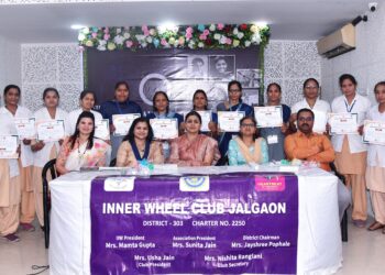 जागतिक महिला दिनानिमित्त इनरव्हील क्लबतर्फे आशा स्वयंसेविकांचा सन्मान