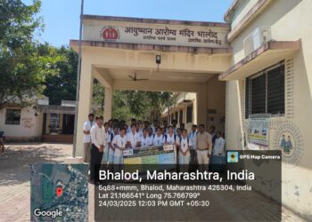 राष्ट्रीय क्षयरोग दिनानिमित्त तरसोद, भालोद येथे जनजागृती गोदावरी नर्सिंग महाविद्यालयाच्या विद्यार्थ्यांचा उपक्रम