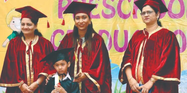 चिमुकल्यांचा पदवीग्रहण सोहळा