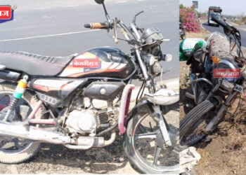 दुचाकी समोरासमोर धडकल्या, १ गंभीर, पती-पत्नींसह ३ जखमी !