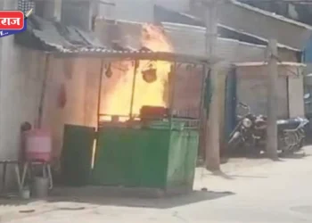 गॅसचा भडका उडाल्याने चहाच्या टपरीस लागली आग, एक जखमी