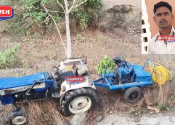 जामनेर तालुक्यात भरधाव ट्रॅक्टर उलटले, तरुण चालकाचा दबून मृत्यू !