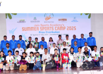 जैन स्पोर्टस ॲकडेमीच्या समर कॅम्प -२०२५ चा समारोप