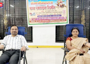 डॉ. उल्हास पाटील वैद्यकीय महाविद्यालयात रक्तदानाद्वारे छत्रपती शंभूराजे यांना अभिवादन