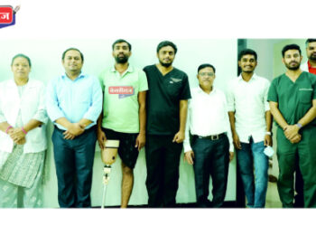 अपघातात पाय गमावलेल्या रुग्णाचे यशस्वी पुनर्वसन