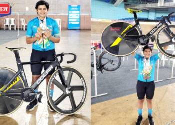 ७ व्या खेलो इंडिया क्रीडा-२०२५ स्पर्धेत सायकलपटू आकांक्षा म्हेत्रेचे तिहेरी यश