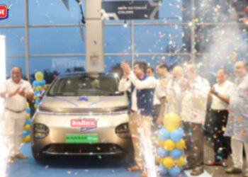 जळगावात “एमजी विंडसर ईव्ही प्रो” चा दणक्यात शुभारंभ !