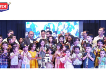 मुलांच्या हस्ते कापला केक, ‘एनएमआर – एक संघर्ष गाथा’ एकांकिका सादर