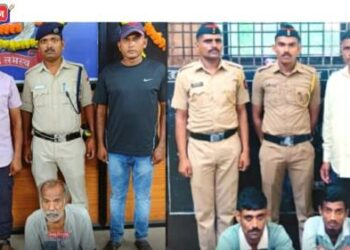 रेल्वे संरक्षण दलातर्फे तिघा मोबाईल चोरट्यांना अटक