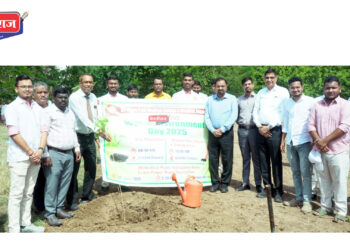 डॉ. उल्हास पाटील रूग्णालयात पर्यावरण दिनानिमित्त ३५१ रोपट्यांचे रोपण