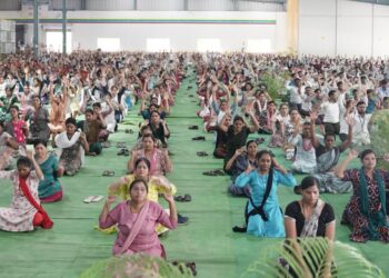 जैन इरिगेशनच्या आस्थापनांमध्ये जागतिक योग दिन उत्साहात