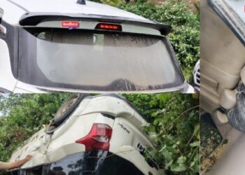 थरार, अमली पदार्थ वाहतूक करणाऱ्या वाहनांचा पाठलाग, कार पलटी !  