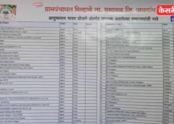 ग्रामस्थांसाठी आयुष्यमान भारत योजनेंतर्गत उपचार केंद्रांची यादी ग्रामपंचायतीच्या नोटीस बोर्डवर!