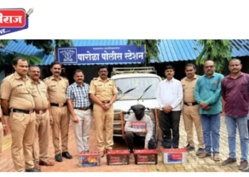 धान्य मार्केट येथून ४ बॅटऱ्या चोरणाऱ्या संशयिताची २ दिवस पोलीस कोठडीत रवानगी