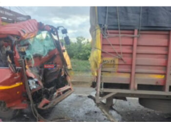 भरधाव वाहन अचानक थांबल्याने मागील वाहनाची जोरदार धडक, तरुण ठार