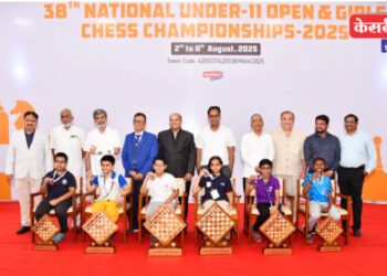 ३८ वी राष्ट्रीय बुद्धिबळ स्पर्धा : मुलींच्या गटात क्रिशा जैन तर मुलांमध्ये दिल्लीचा आरित कपिल विजेता