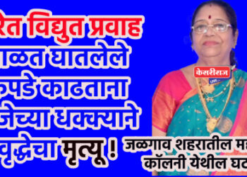 तारेत विद्युत प्रवाह : वाळत घातलेले कपडे काढताना विजेच्या धक्क्याने वृद्धेचा मृत्यू !