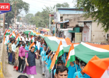 चाळीसगावात भाजपाच्या हर घर तिरंगा रॅलीला उत्स्फूर्त प्रतिसाद
