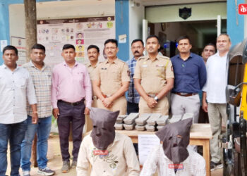लाखाच्या शिसे प्लेट्स चोरी करणाऱ्या दोघांना मुद्देमालासह अटक