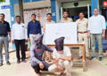 लाखाच्या शिसे प्लेट्स चोरी करणाऱ्या दोघांना मुद्देमालासह अटक