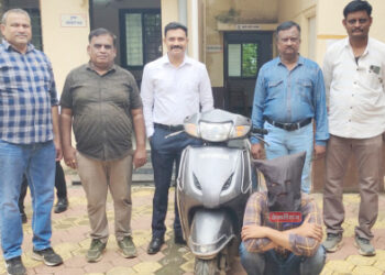 दुचाकी चोरणाऱ्या चोरट्याला रामेश्वर कॉलनीतून अटक