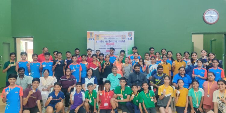 जळगाव तालुका शालेय बॅडमिंटन स्पर्धा : अनुभूती निवासी स्कूलचे वर्चस्व