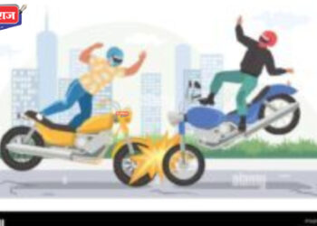 भरधाव २ दुचाकी समोरासमोर धडकल्या, दोघे भाऊ गंभीर जखमी