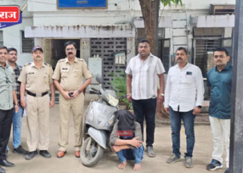 दुचाकी चोरीचा संशयित आरोपी जेरबंद, मुद्देमाल जप्त !