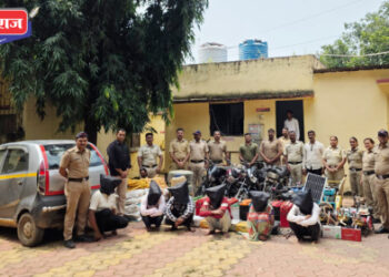 दुचाकी, पाण्याची मोटर, किरकोळ चोऱ्या करणारे दोघा सराईत गुन्हेगारांसह १० जणांना अटक