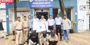 एमआयडीसी पोलिसांच्या कारवाईत गावठी कट्टा आणि धारदार कोयता जप्त