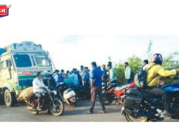 भीषण अपघात : ट्रकने दिलेल्या धडकेत दुचाकीस्वार जागीच ठार