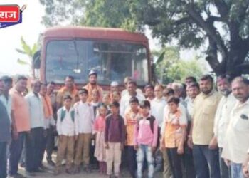 मोहलाई गावात पोहोचली लालपरी, गावकऱ्यांकडून चालक-वाचकांचे स्वागत !