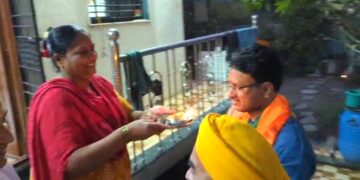 एरंडोल येथे प्रभाग क्र. ७ मध्ये भाजप-सेना युतीची भव्य प्रचारफेरी!