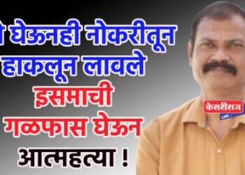 पैसे घेऊनही नोकरीतून हाकलून लावले, इसमाची गळफास घेऊन आत्महत्या !