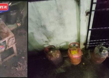 मोहन नगर परिसरातील घराला लागली आग