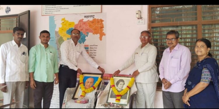 शिरसोलीच्या बारी समाज विद्यालयात सरदार पटेल जयंती साजरी