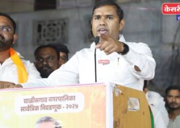 चाळीसगाव प्रभाग १५ मध्ये आमदार मंगेश चव्हाण यांची सभा