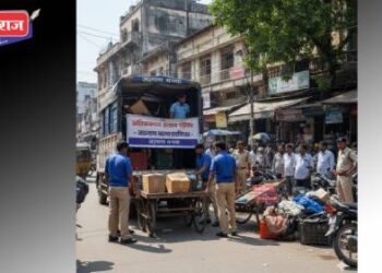 अतिक्रमणांवर मनपाची कारवाई; हातगाड्या, पेट्या जप्त , १५ हजारांचा दंड वसूल