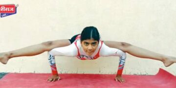 अ.भा. विद्यापीठ योगा चॅम्पियनशिपसाठी जान्हवी दीपक सोमाणीची निवड