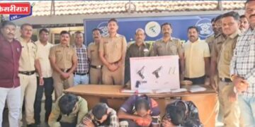 गोळीबार प्रकरणात तपास : चौघांना अटक, ३ गावठी कट्ट्यासह ६ काडतूस जप्त