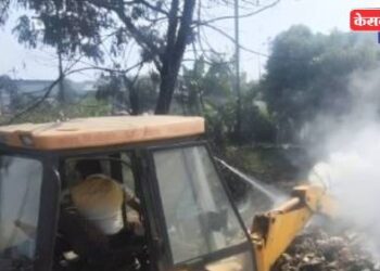 पुन्हा आग : कंपनीचे टाकाऊ साहित्य जाळून खाक